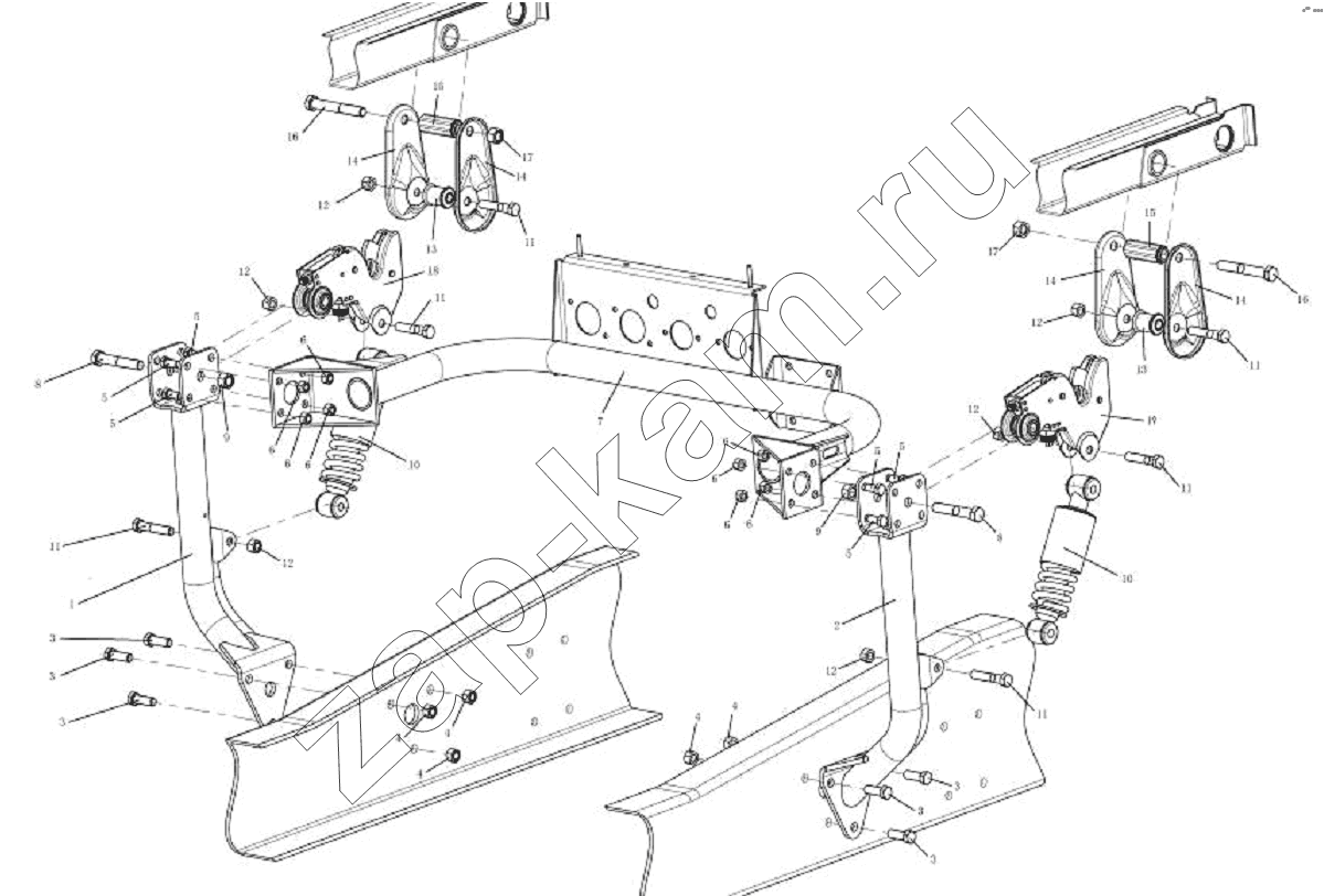 Схема/чертеж: CAB LOCKING DEVICE / Shaanxi Shacman SX3256DT384