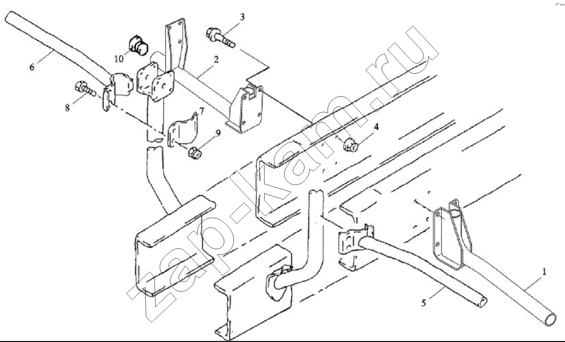 Схема/чертеж: LEFT/RIGHT FENDER BRACKET / Shaanxi Shacman SX3256DT384