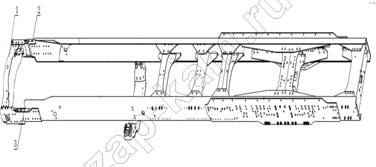 Схема/чертеж: FRAM FOREPART ACCESSORY / Shaanxi Shacman SX3256DT384