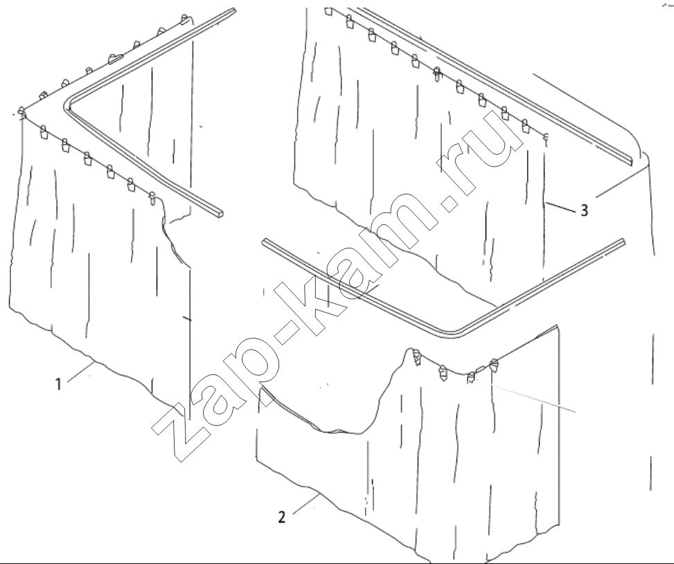Схема/чертеж: AIL-ROUND CURTAIN / Shaanxi Shacman SX3256DT384