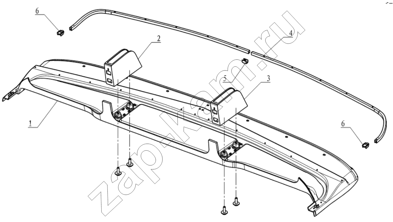 Схема/чертеж: LUGGAGE RACK / Shaanxi Shacman SX3256DT384