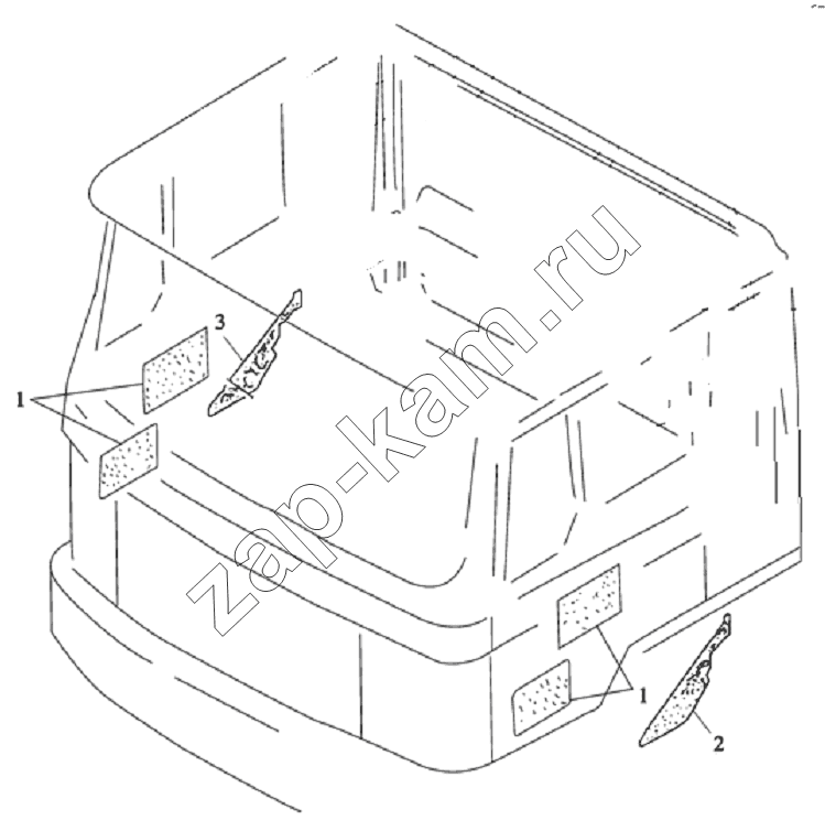 Схема/чертеж: SOUND PROOFING / Shaanxi Shacman SX3256DT384
