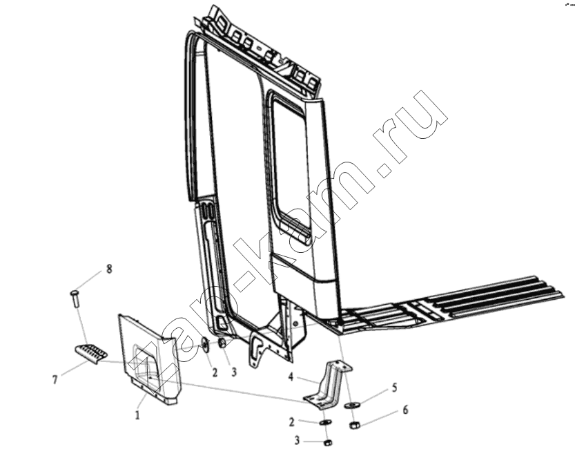 Схема/чертеж: DECORATIVE ASSEMBLY / Shaanxi Shacman SX3256DT384