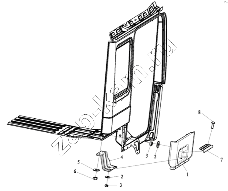 Схема/чертеж: DECORATIVE ASSEMBLY / Shaanxi Shacman SX3256DT384