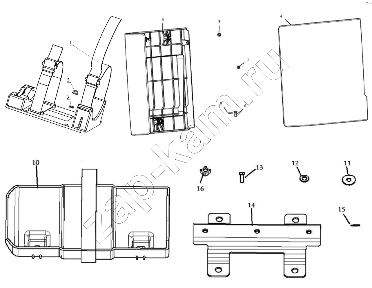 Схема/чертеж: TOOL BOX / Shaanxi Shacman SX3256DT384