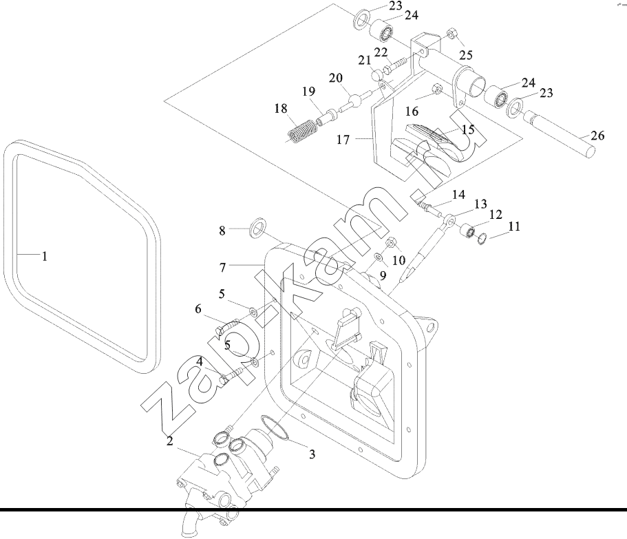 Схема/чертеж: SERVE BRAKE CONTROL DEVICE / Shaanxi Shacman SX3256DT384