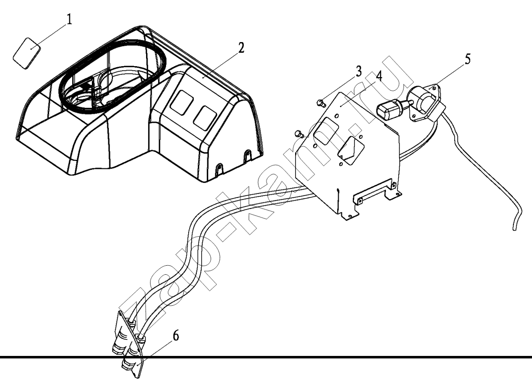 Схема/чертеж: PARKING BRAKE CONTROL DEVICE / Shaanxi Shacman SX3256DT384