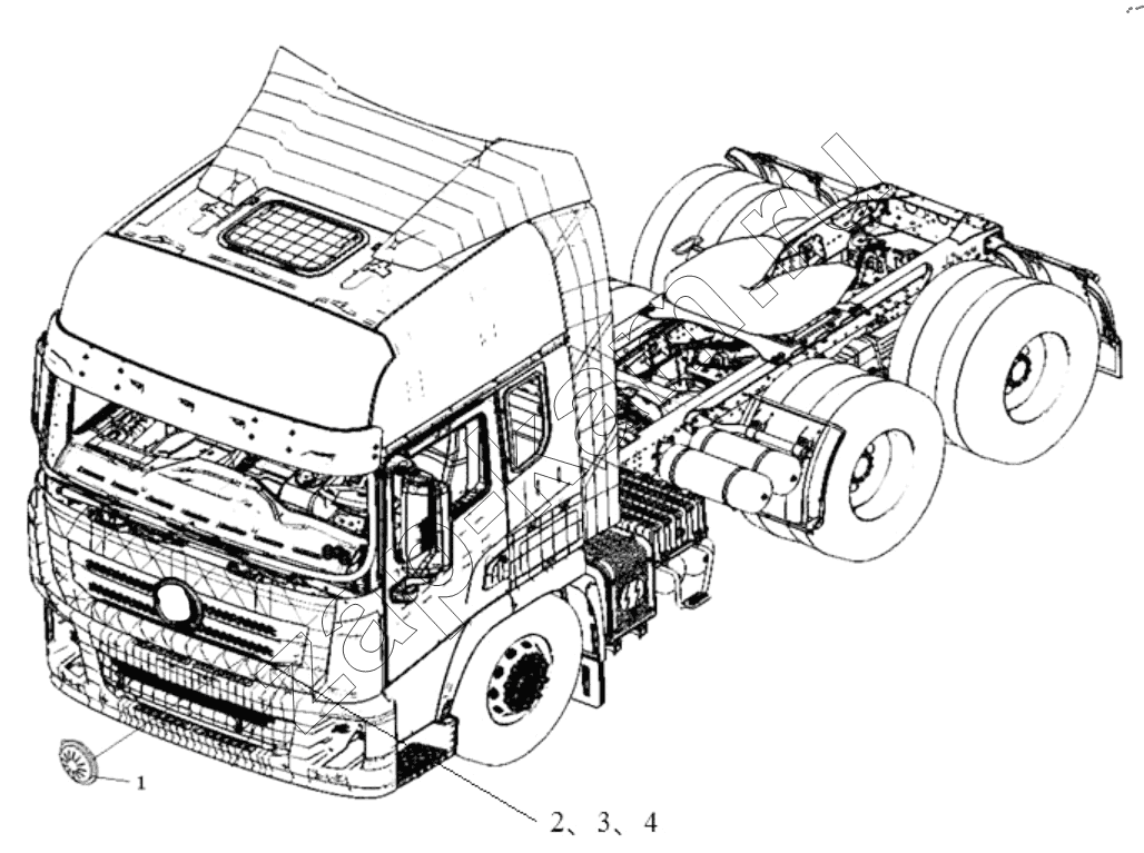 Схема/чертеж: REAR LIGHT / Shaanxi Shacman SX32586T384 (X3000)
