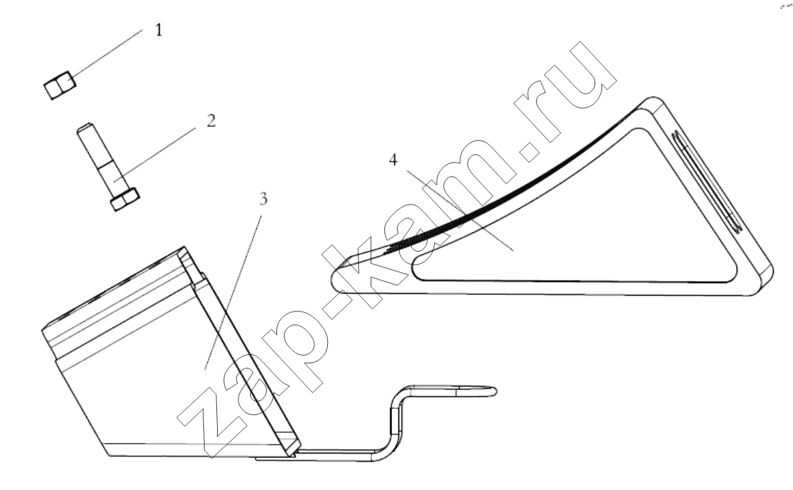 Схема/чертеж: PARKING WEDGE / Shaanxi Shacman SX32586T384 (X3000)