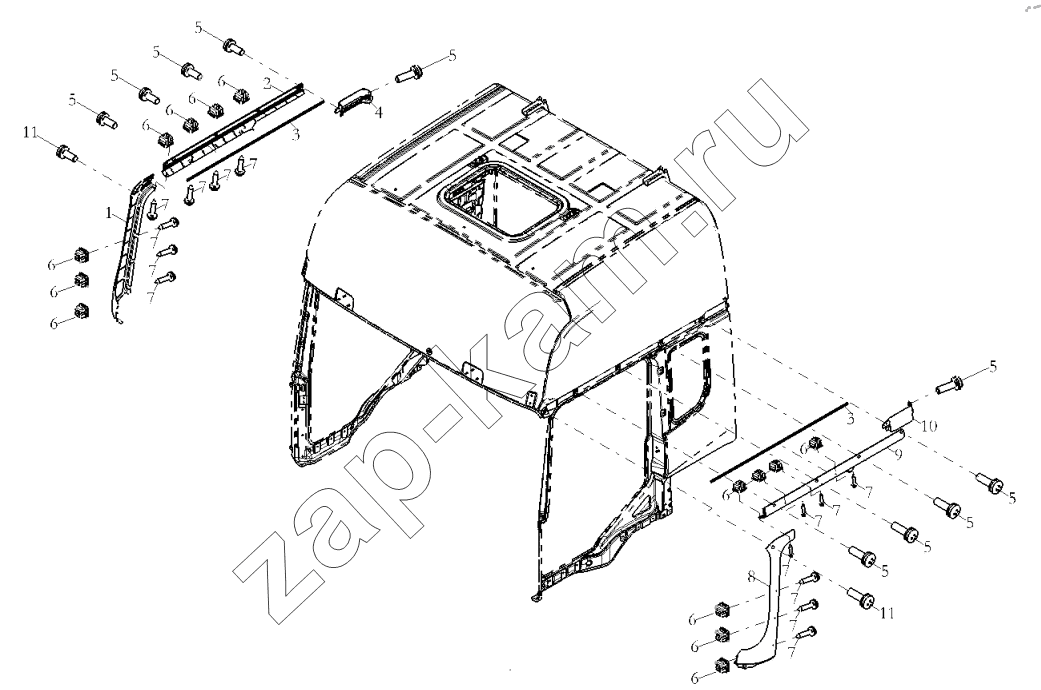 Схема/чертеж: DECORATIVE ASSEMBLY / Shaanxi Shacman SX32586T384 (X3000)