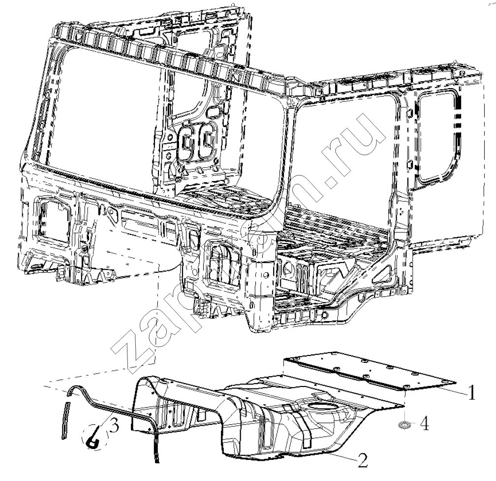 Схема/чертеж: NOISE INSULATION CAB / Shaanxi Shacman SX32586T384 (X3000)