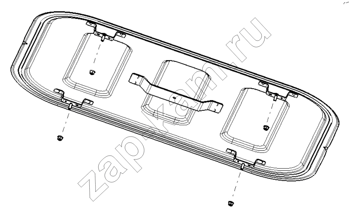 Схема/чертеж: SKYLIGHT PANEL ASSEMBLY / Shaanxi Shacman SX32586T384 (X3000)