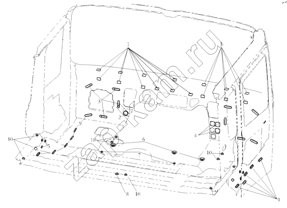 Схема/чертеж: DECORATIVE ASSEMBLY / Shaanxi Shacman SX32586T384 (X3000)