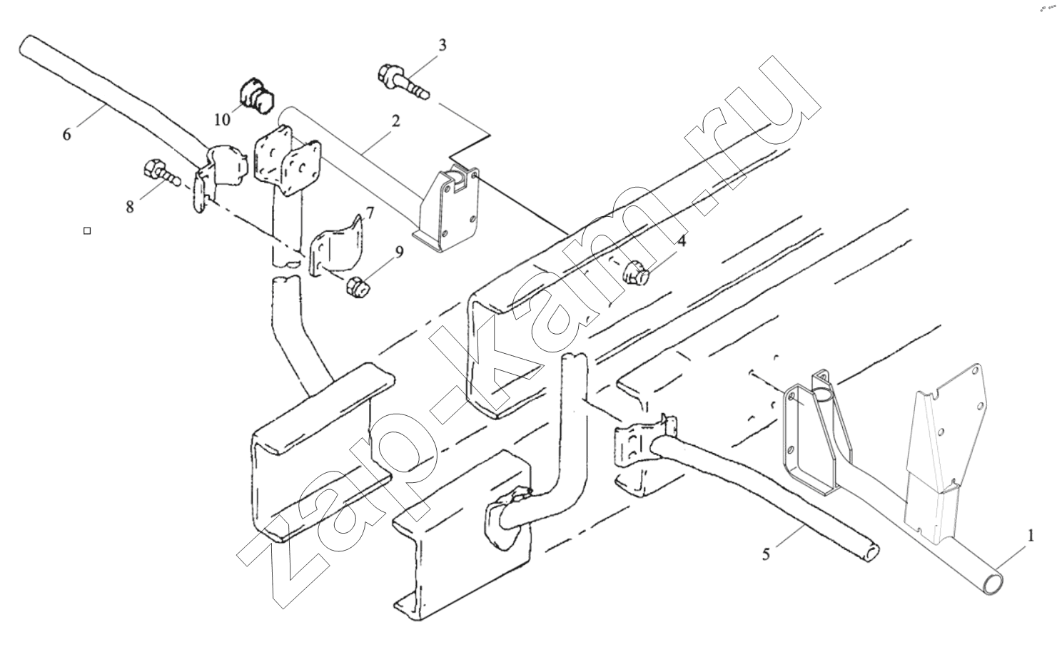 Схема/чертеж: LEFT/RIGHT FENDER BRACKET / Shaanxi Shacman SX32586T384 (X3000)