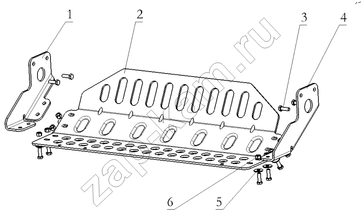 Схема/чертеж: RADIATOR PROTECTOR SYSTEM / Shaanxi Shacman SX32586T384 (X3000)
