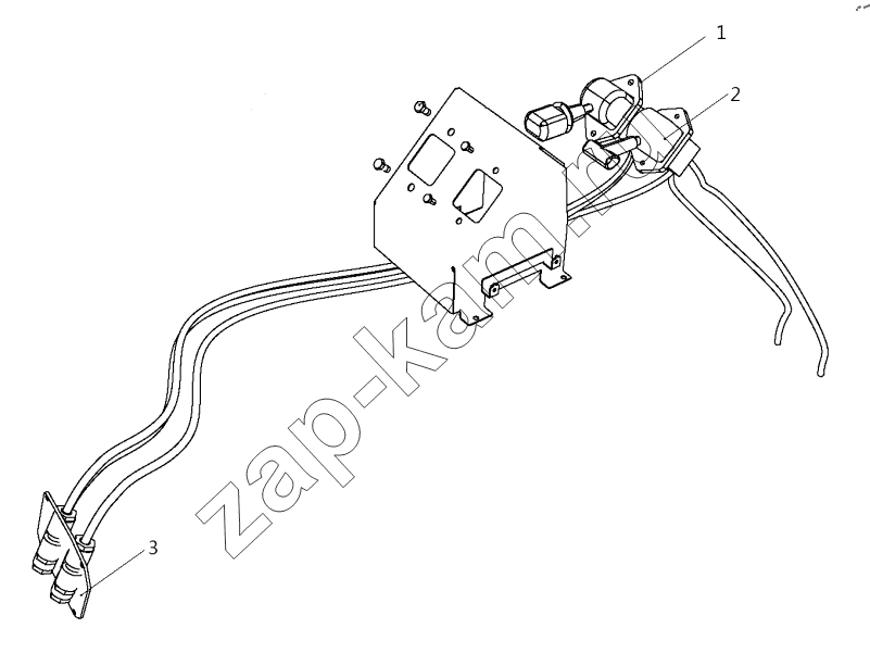 Схема/чертеж: PARKING BRAKE CONTROL DEVICE / Shaanxi Shacman SX32586T384 (X3000)