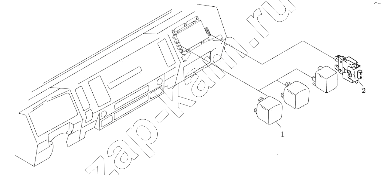 Схема/чертеж: Реле, предохранитель;RELAY, FUSE / Shaanxi Shacman SX3258DR384 (F3000)