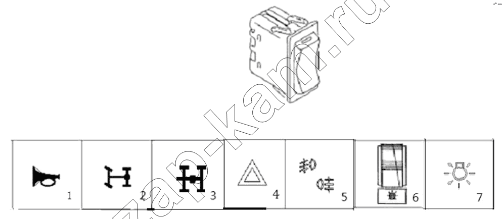 Схема/чертеж: Выключатель;SWITCH / Shaanxi Shacman SX3258DR384 (F3000)