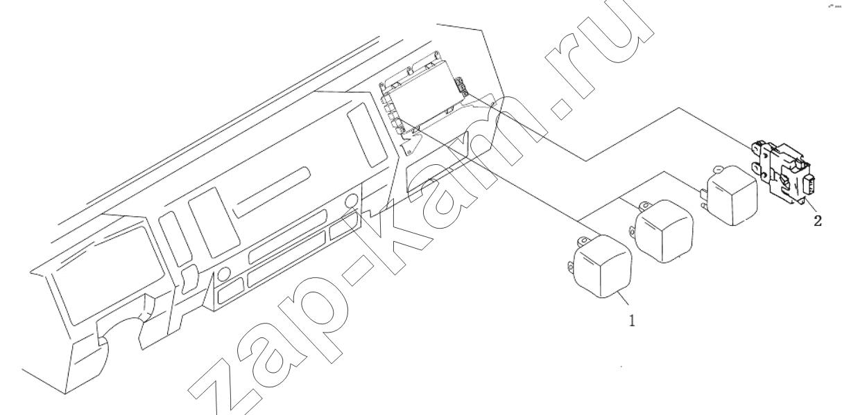 Схема/чертеж: Реле, предохранитель;RELAY, FUSE / Shaanxi Shacman SX3258DR384 (F3000)