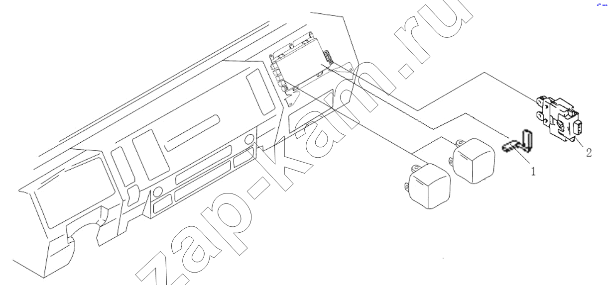 Схема/чертеж: Реле, предохранитель;RELAY, FUSE / Shaanxi Shacman SX3258DR384 (F3000)