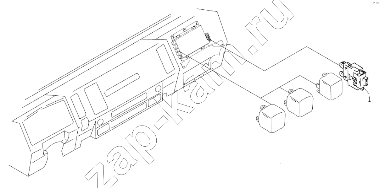 Схема/чертеж: Реле, предохранитель;RELAY, FUSE / Shaanxi Shacman SX3258DR384 (F3000)