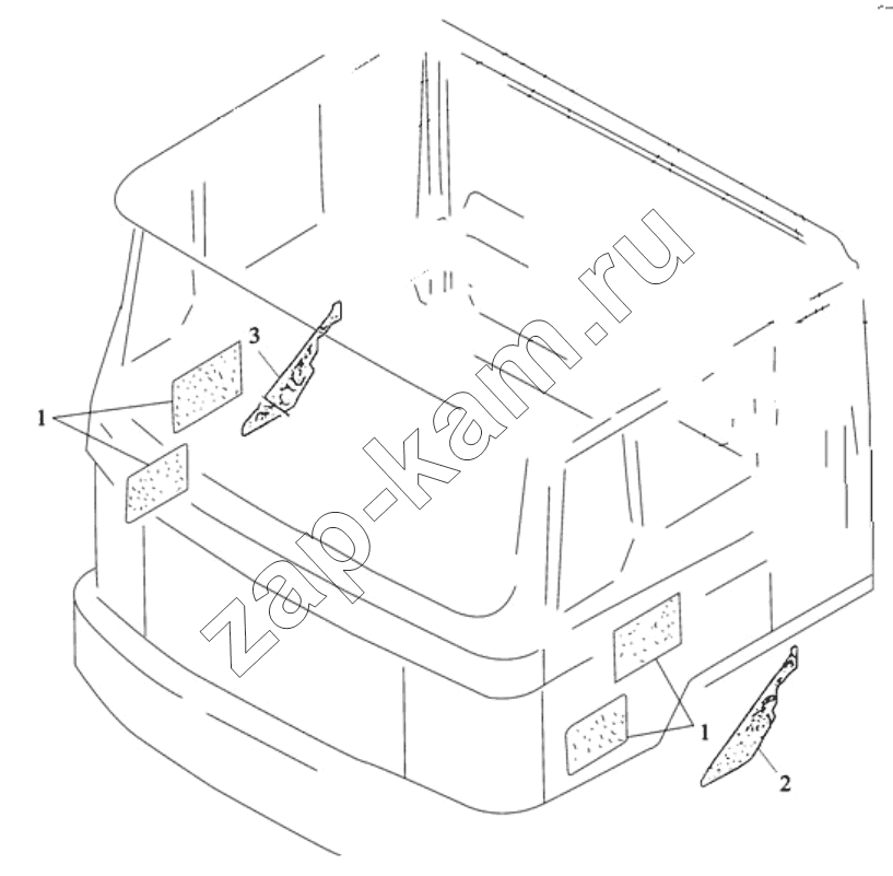 Схема/чертеж: Звукоизоляция;SOUND PROOFING / Shaanxi Shacman SX3258DR384 (F3000)