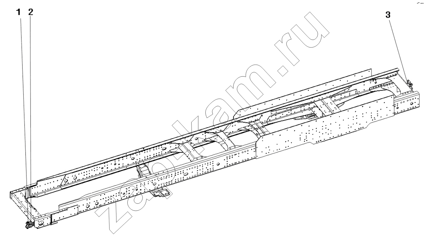 Схема/чертеж: Сцепное устройство;DRAW GEAR / Shaanxi Shacman SX3258DR384 (F3000)