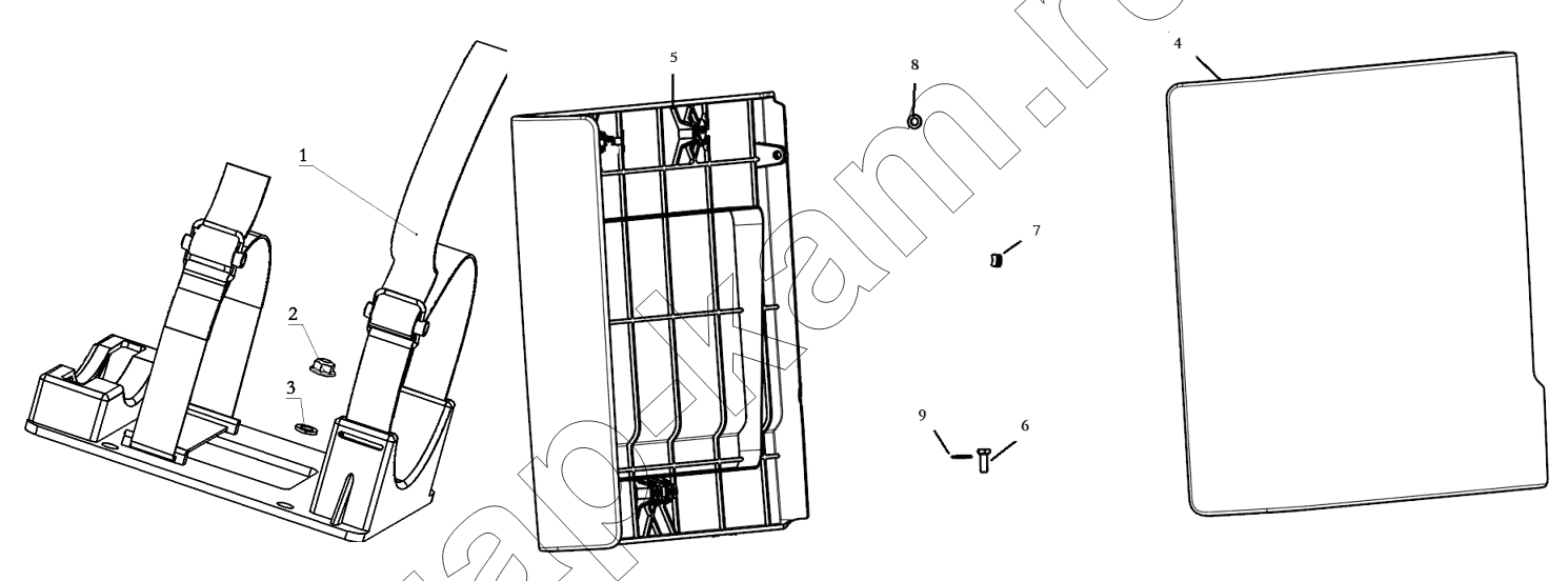 Схема/чертеж: Ящик для инструментов;TOOL BOX / Shaanxi Shacman SX3258DR384 (F3000)