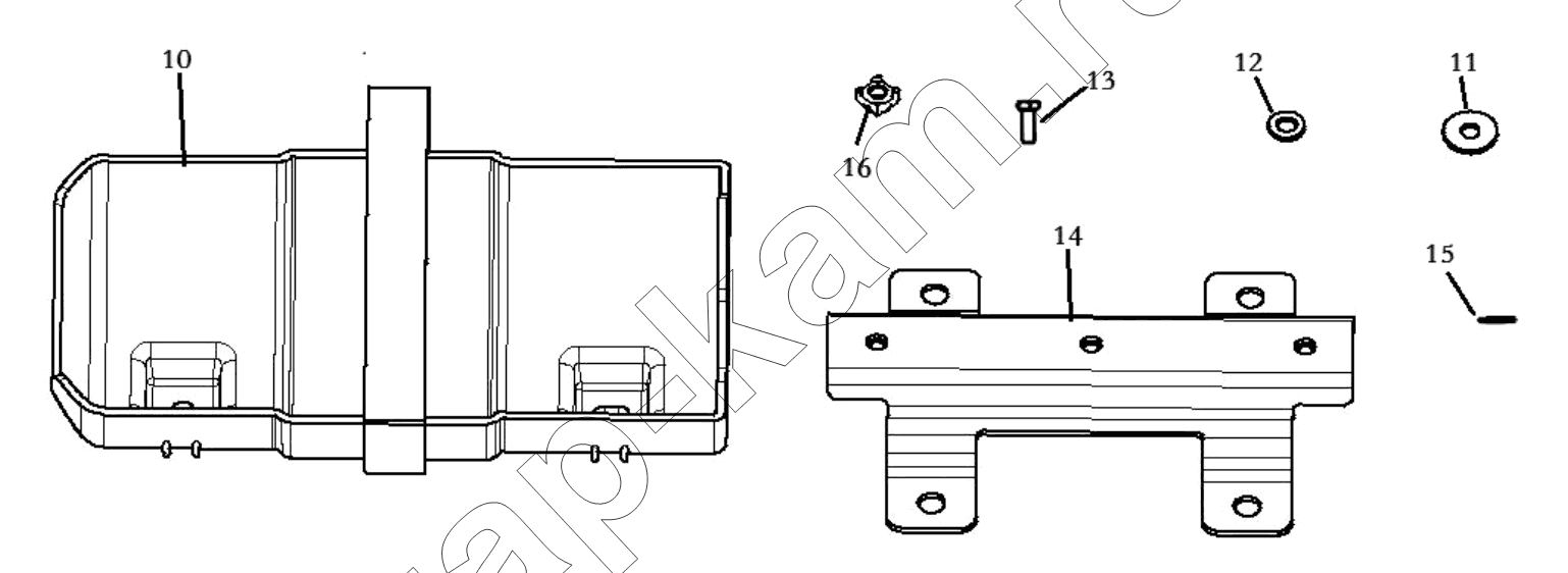 Схема/чертеж: Ящик для инструментов;TOOL BOX / Shaanxi Shacman SX3258DR384 (F3000)
