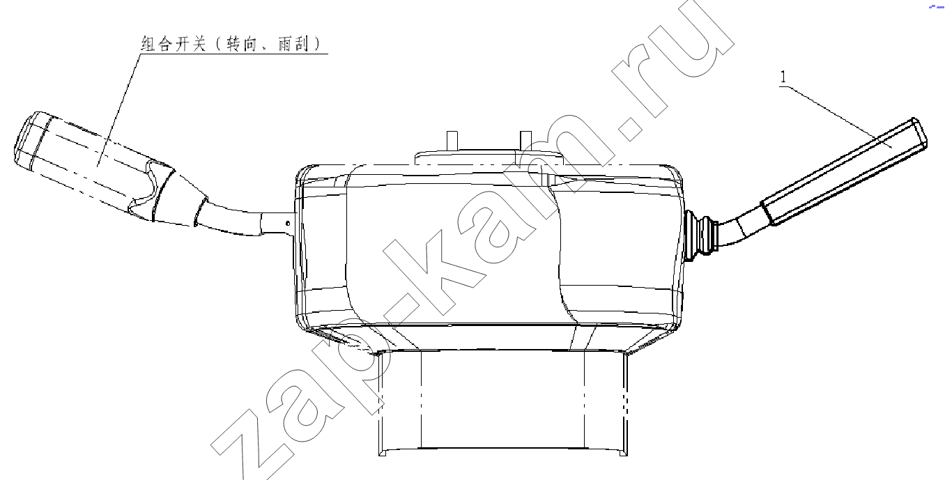 Схема/чертеж: EXHAUST BRAKE SWITCH / Shaanxi Shacman SX3316DR366 (F2000)