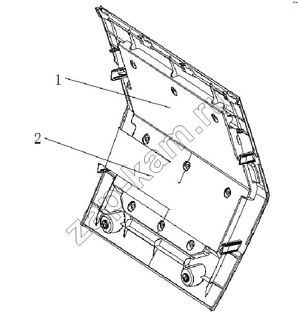 Схема/чертеж: ELECTRIC PANEL SCUTCHEON / Shaanxi Shacman SX3316DR366 (F2000)