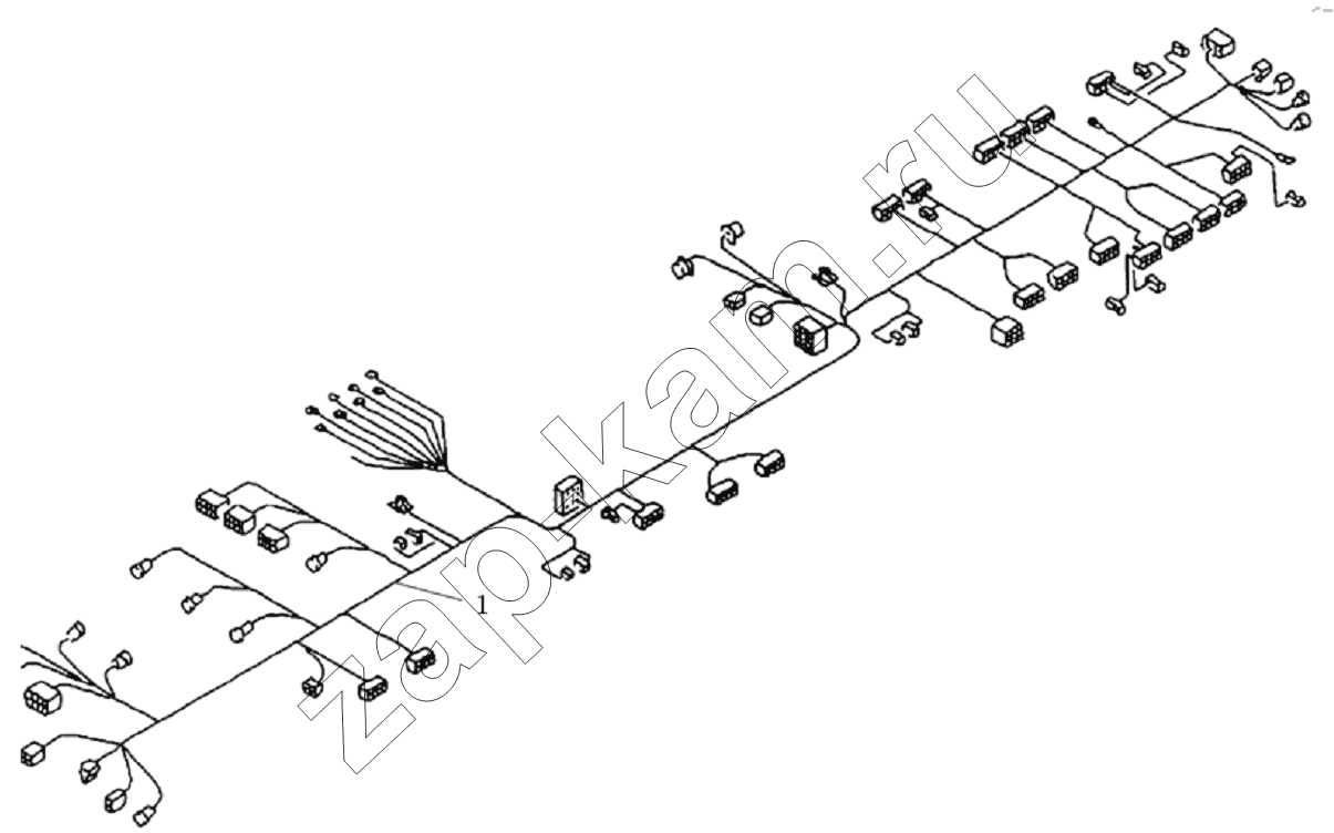 Схема/чертеж: CENTRAL ELECTRICAL SYSTEM / Shaanxi Shacman SX3316DR366 (F2000)