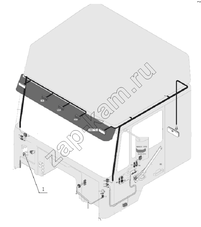 Схема/чертеж: WIRING / Shaanxi Shacman SX3316DR366 (F2000)