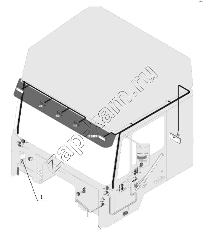Схема/чертеж: OTHER CABIN WIRING / Shaanxi Shacman SX3316DR366 (F2000)