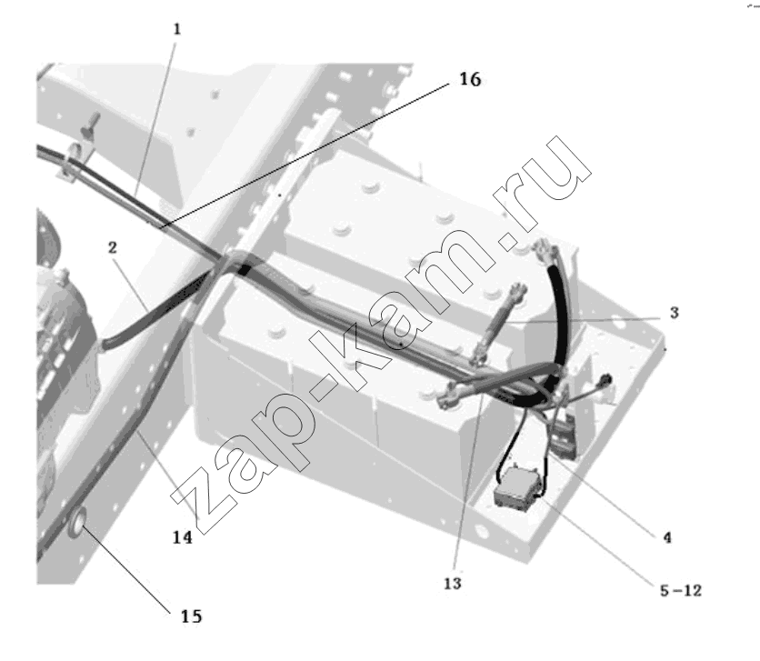Схема/чертеж: GEARBOX WIRING HARNESS / Shaanxi Shacman SX3316DR366 (F2000)