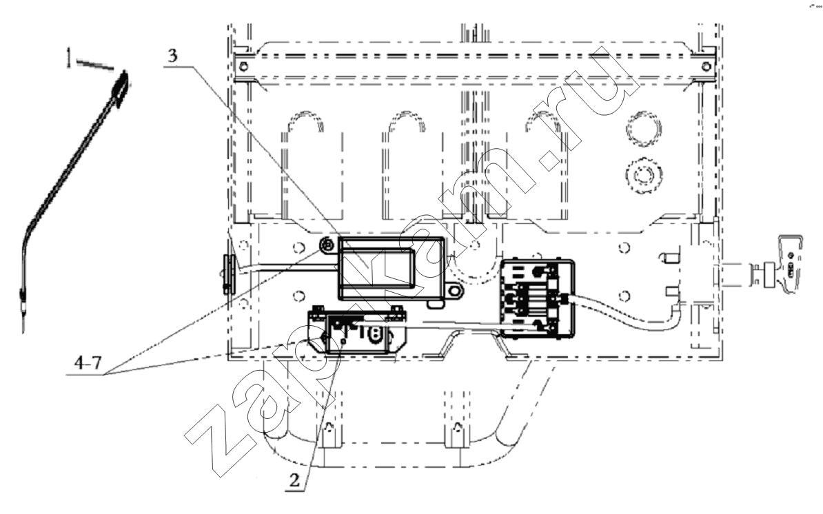 Схема/чертеж: GEARBOX WIRING HARNESS / Shaanxi Shacman SX3316DR366 (F2000)
