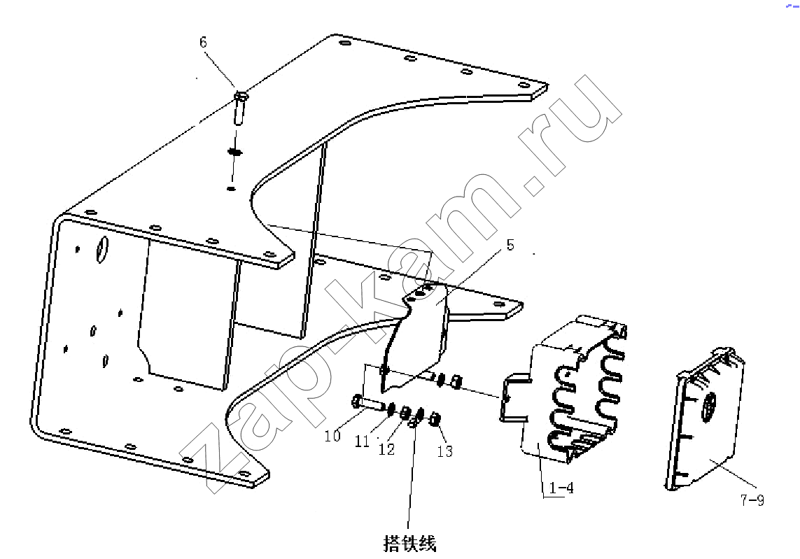Схема/чертеж: FRAME WIRING HARNESS / Shaanxi Shacman SX3316DR366 (F2000)