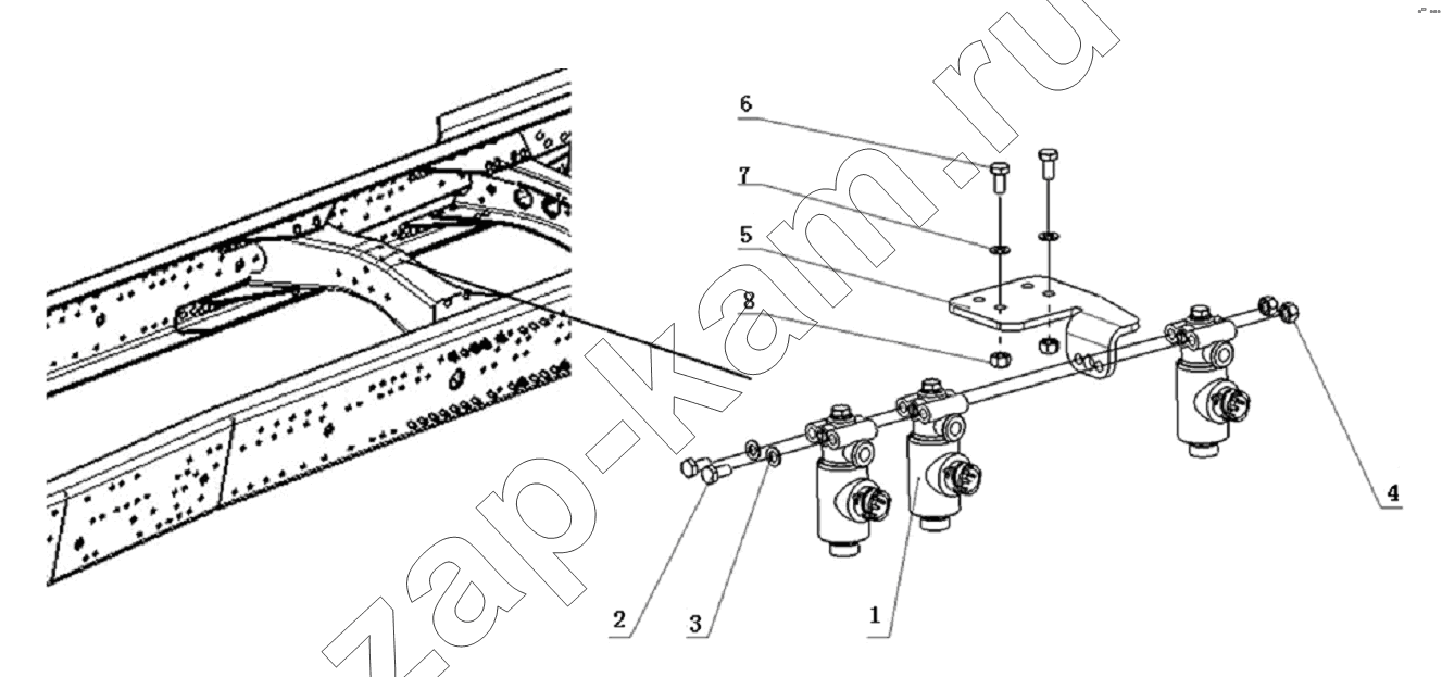 Схема/чертеж: FRAME WIRING HARNESS / Shaanxi Shacman SX3316DR366 (F2000)
