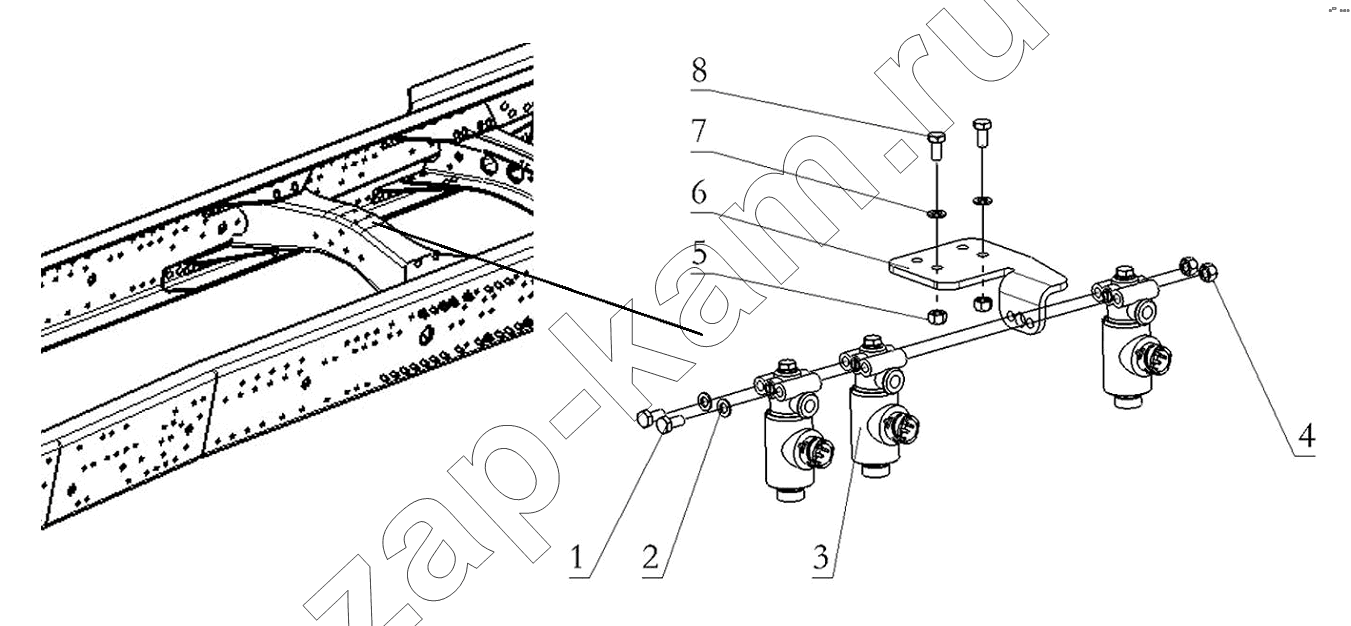 Схема/чертеж: VALVE / Shaanxi Shacman SX3316DR366 (F2000)