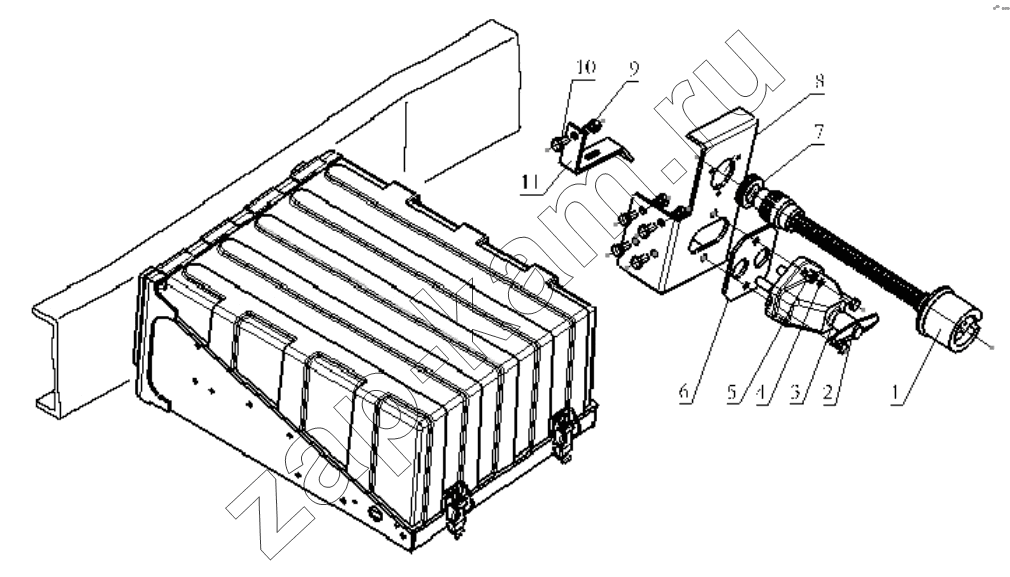Схема/чертеж: MAIN BATTERY SWITCH / Shaanxi Shacman SX3316DR366 (F2000)