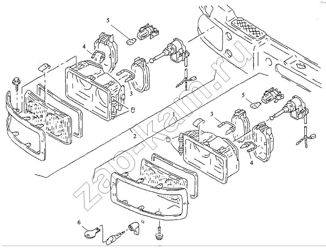 Схема/чертеж: HEADLAMPS / Shaanxi Shacman SX3316DR366 (F2000)