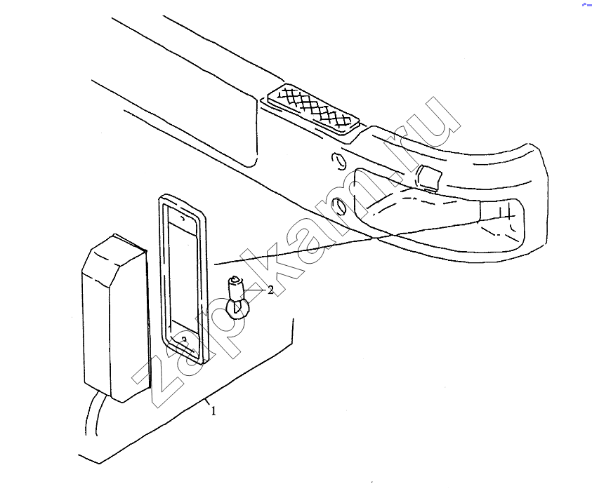 Схема/чертеж: FLASHERS IN BUMPER / Shaanxi Shacman SX3316DR366 (F2000)