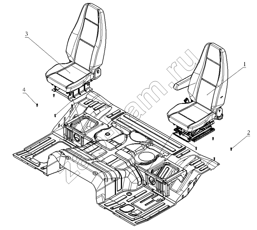Схема/чертеж: SEAT / Shaanxi Shacman SX3316DR366 (F2000)