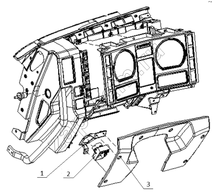 Схема/чертеж: TEMPERATURE SENSOR / Shaanxi Shacman SX3316DR366 (F2000)