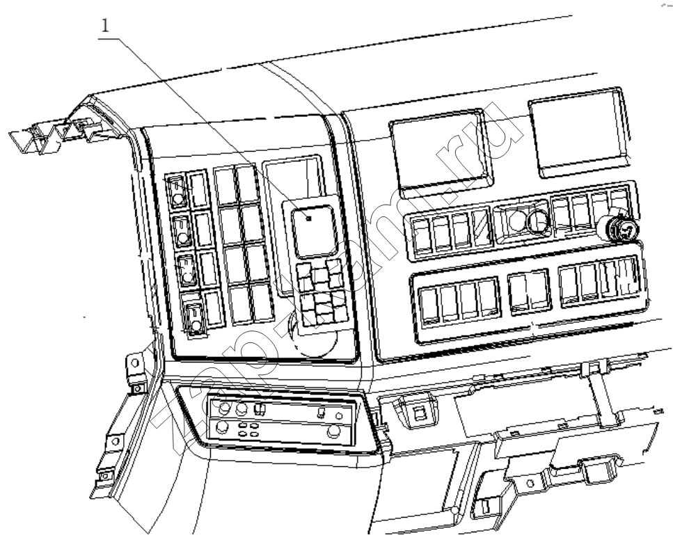 Схема/чертеж: AIR CONDITION CONTROLLER / Shaanxi Shacman SX3316DR366 (F2000)