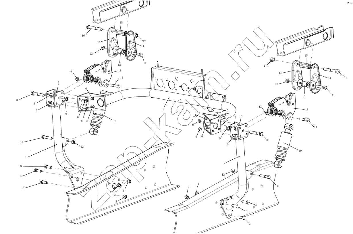 Схема/чертеж: CAB LOCKING DEVICE / Shaanxi Shacman SX3316DR366 (F2000)