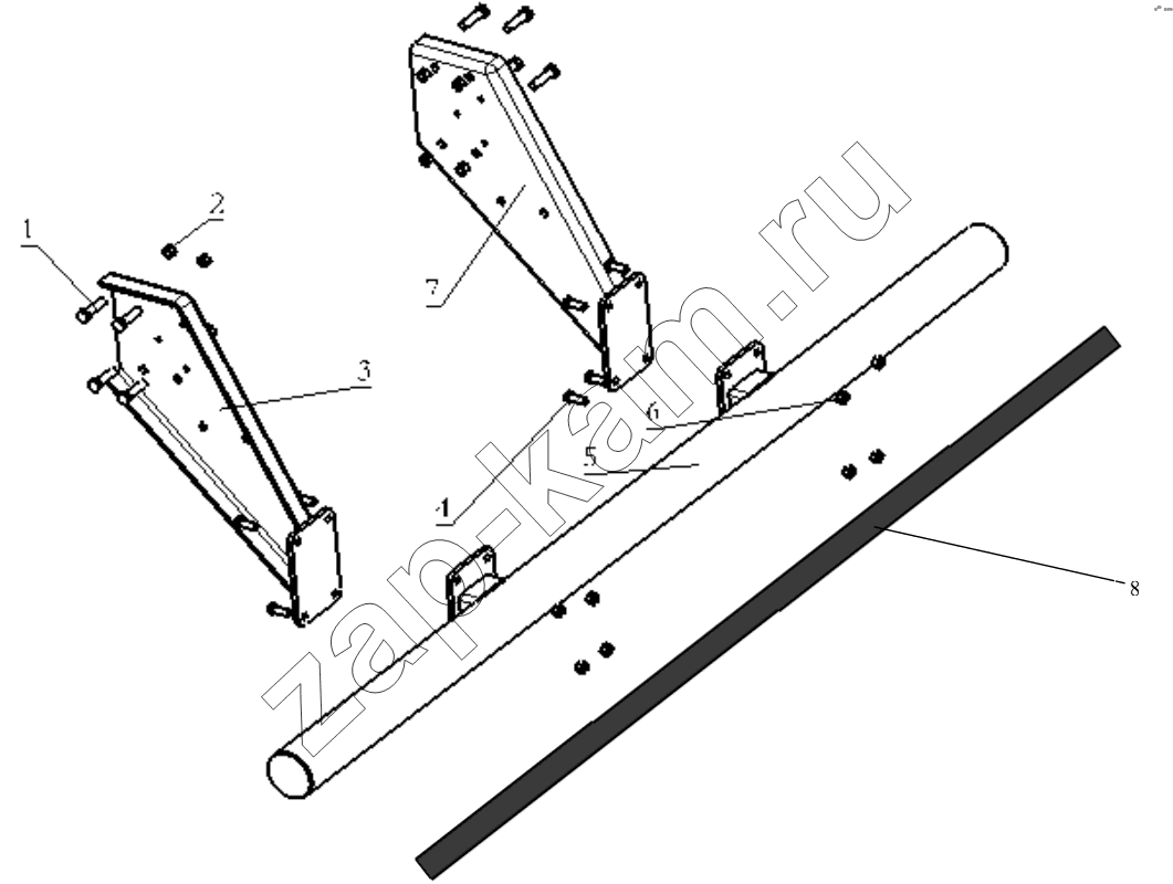 Схема/чертеж: ПРОТИВОПОДКАТНОЕ УСТРОЙСТВО / Shaanxi Shacman SX3316DR366 (F2000)