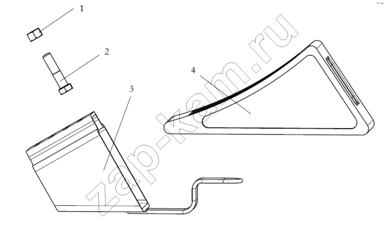 Схема/чертеж: PARKING WEDGE / Shaanxi Shacman SX3316DR366 (F2000)