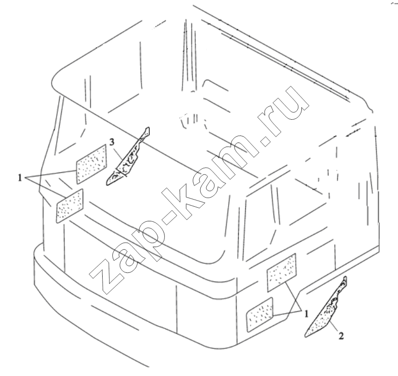 Схема/чертеж: SOUND PROOFING / Shaanxi Shacman SX3316DR366 (F2000)