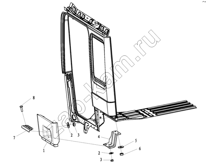 Схема/чертеж: DECORATIVE ASSEMBLY / Shaanxi Shacman SX3316DR366 (F2000)